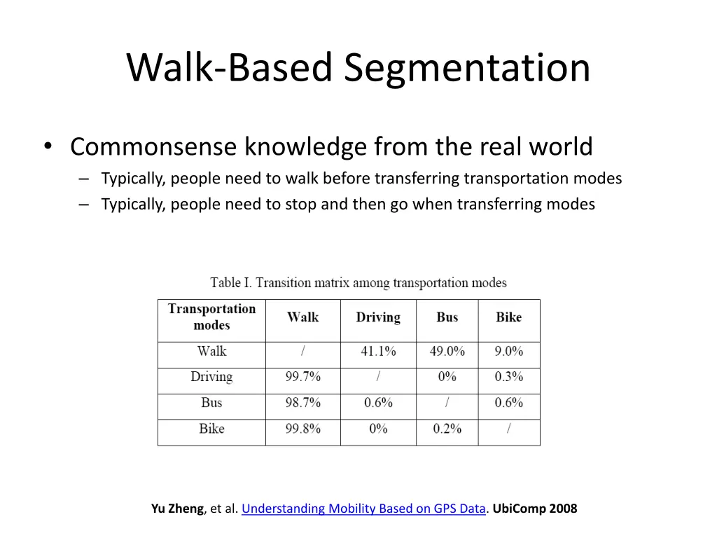 walk based segmentation