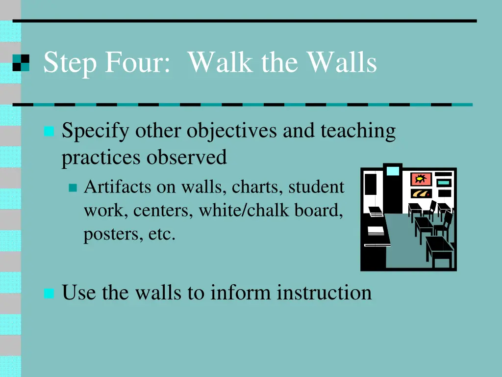 step four walk the walls