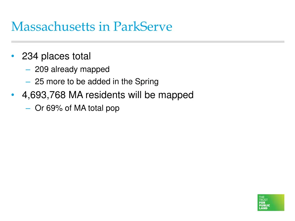 massachusetts in parkserve