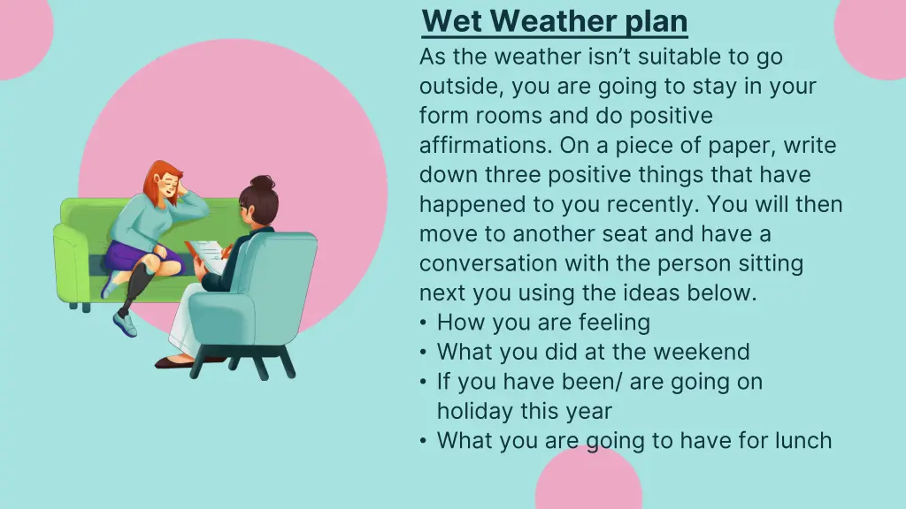 wet weather plan 1