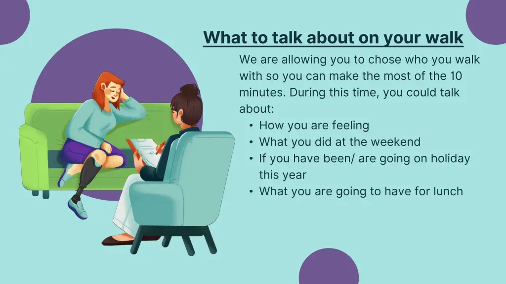 what to talk about on your walk