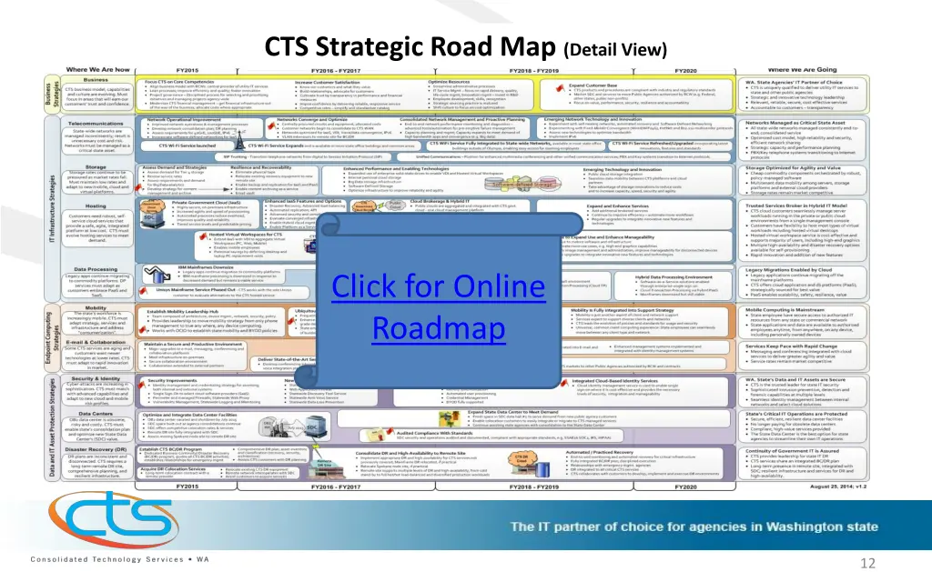 cts strategic road map detail view