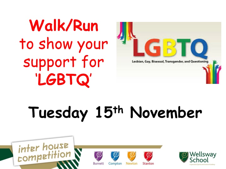 walk run to show your support for lgbtq