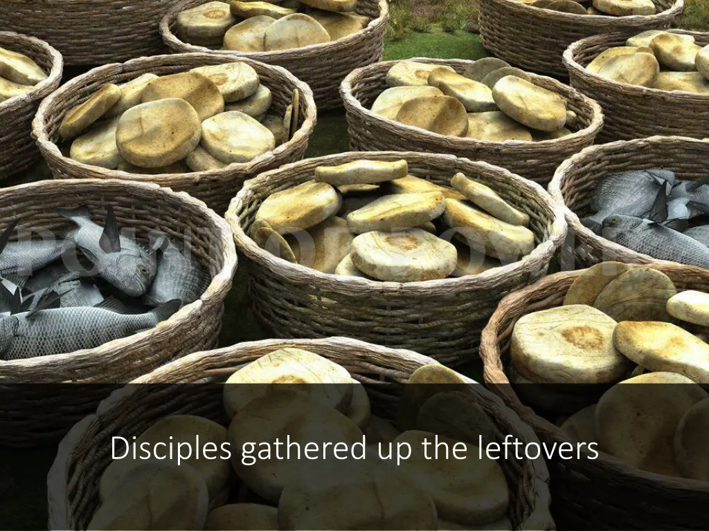 disciples gathered up the leftovers