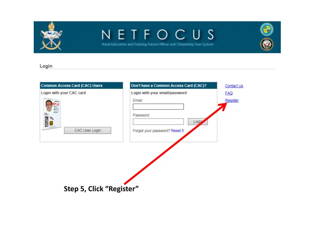 step 5 click register