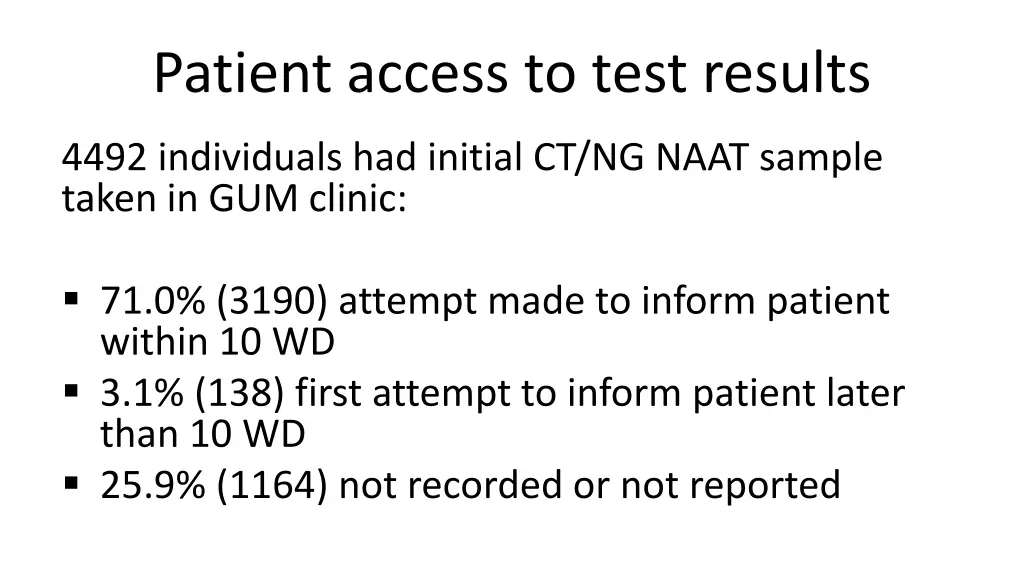 patient access to test results