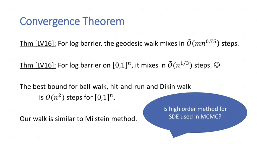 convergence theorem convergence theorem