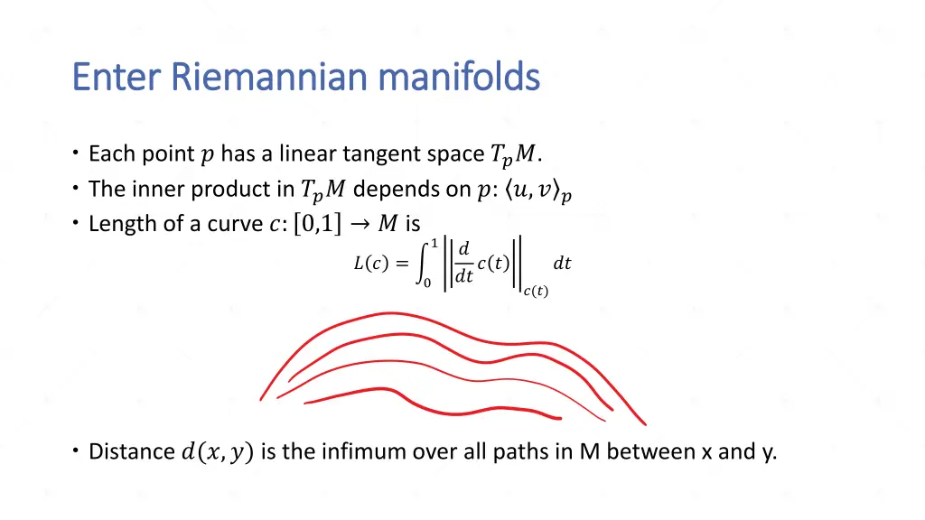 enter riemannian manifolds enter riemannian 1