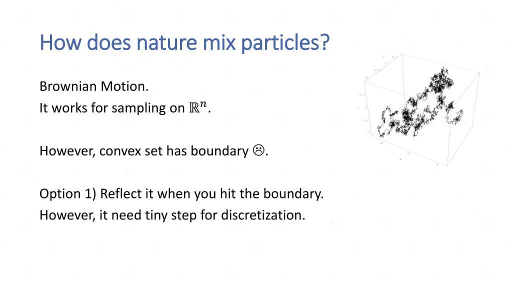 how does nature mix particles how does nature