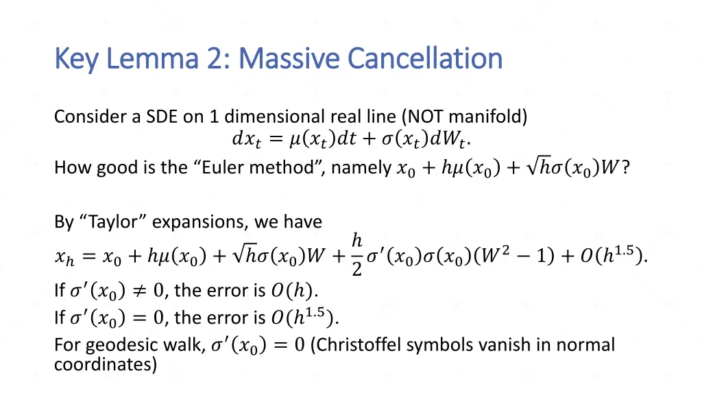 key lemma 2 massive cancellation key lemma