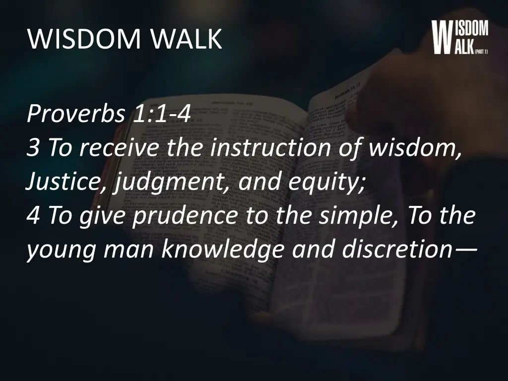 wisdom walk 1