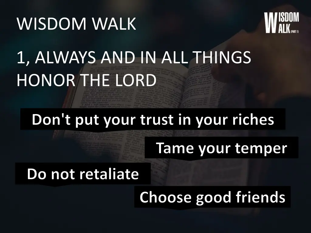 wisdom walk 10