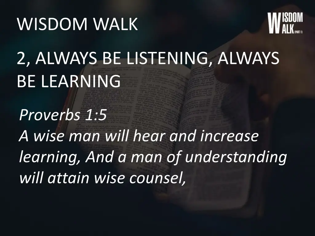 wisdom walk 11