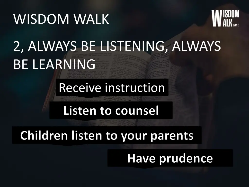 wisdom walk 12