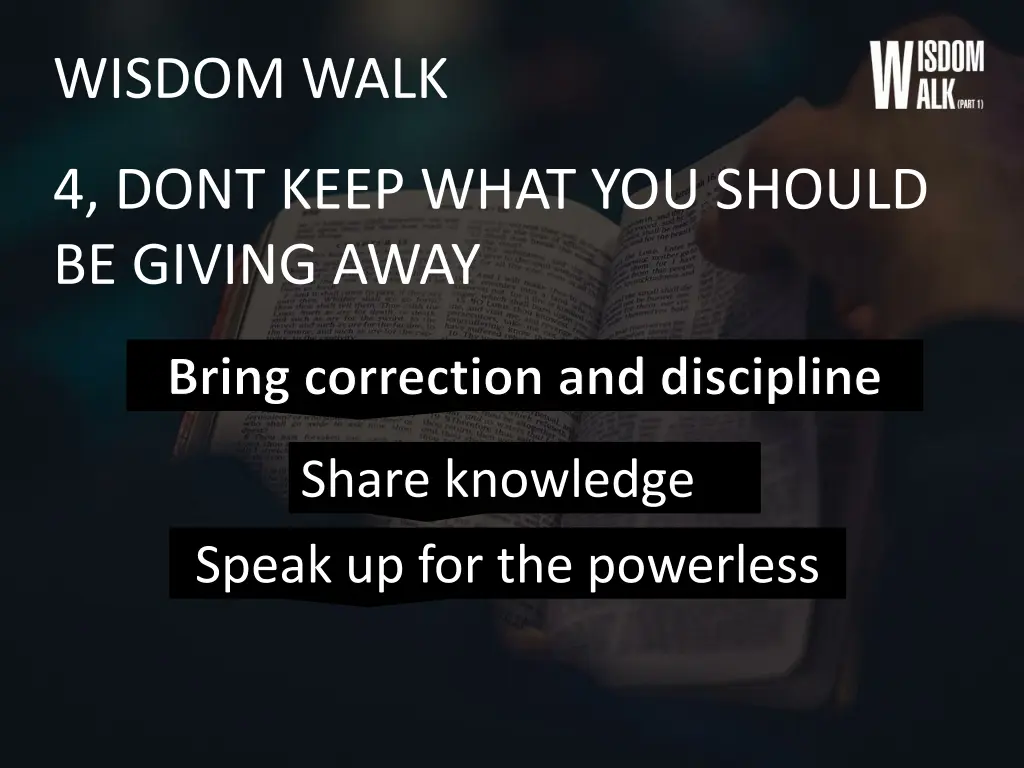 wisdom walk 19