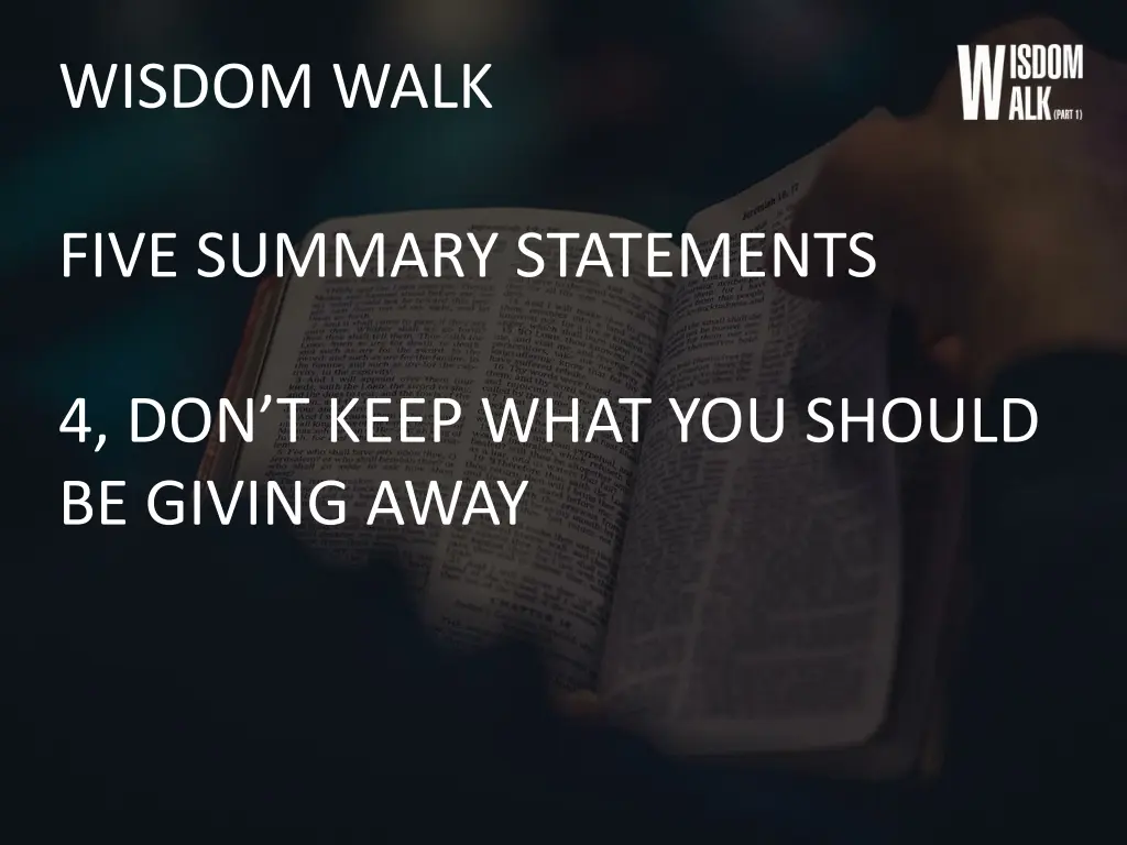 wisdom walk 25