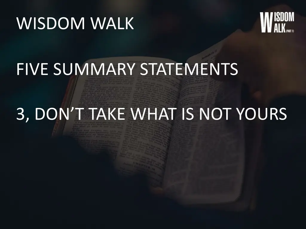 wisdom walk 4