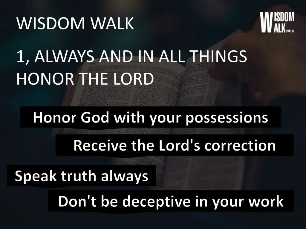 wisdom walk 9