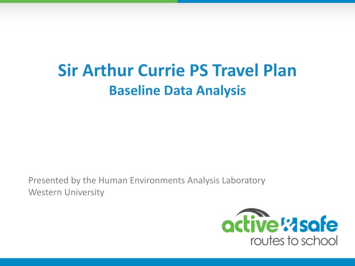 sir arthur currie ps travel plan baseline data