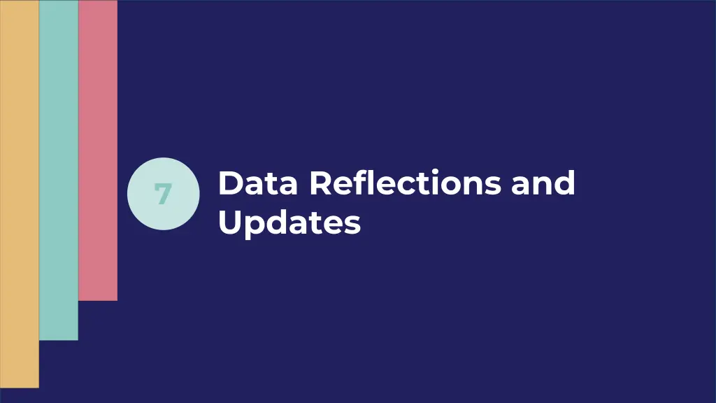 data reflections and updates