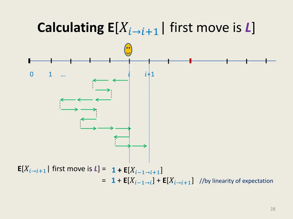 calculating e 1 first move is l