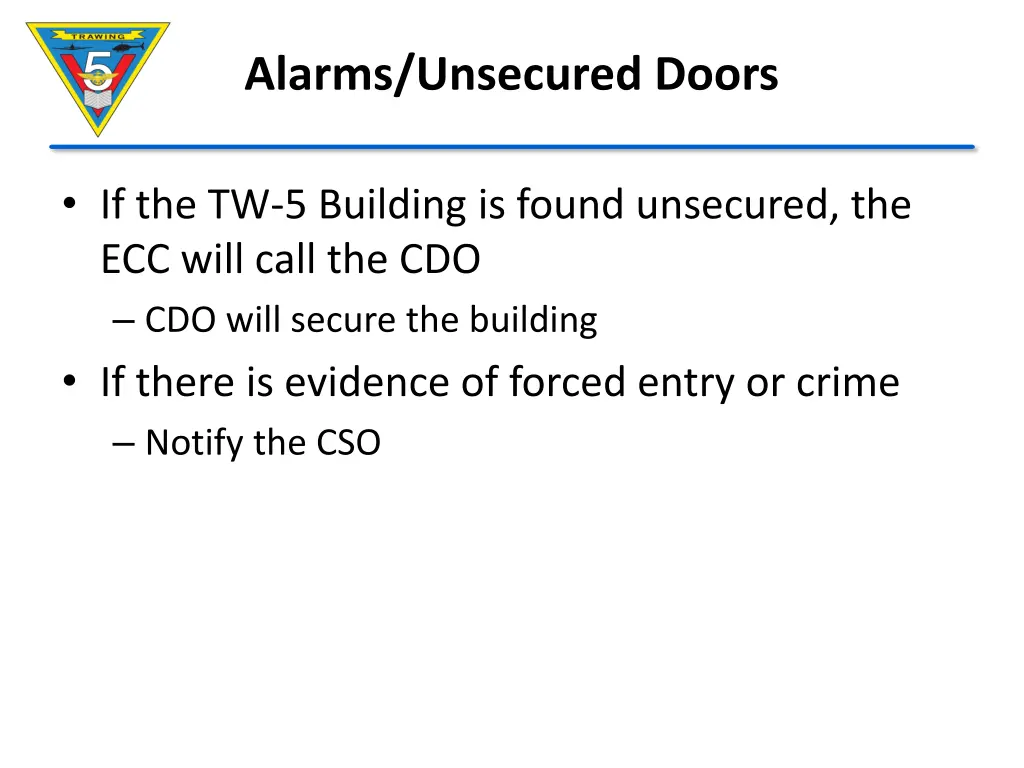 alarms unsecured doors