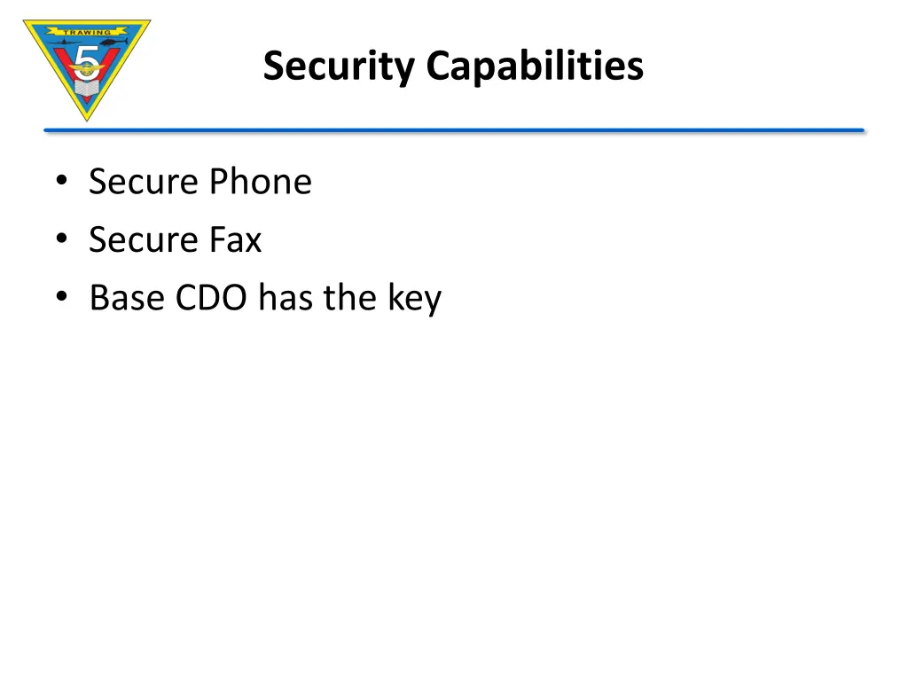 security capabilities