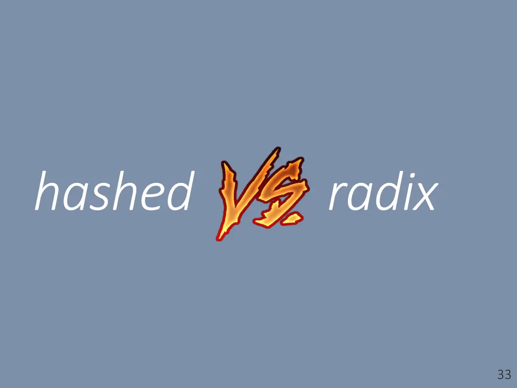 hashed radix