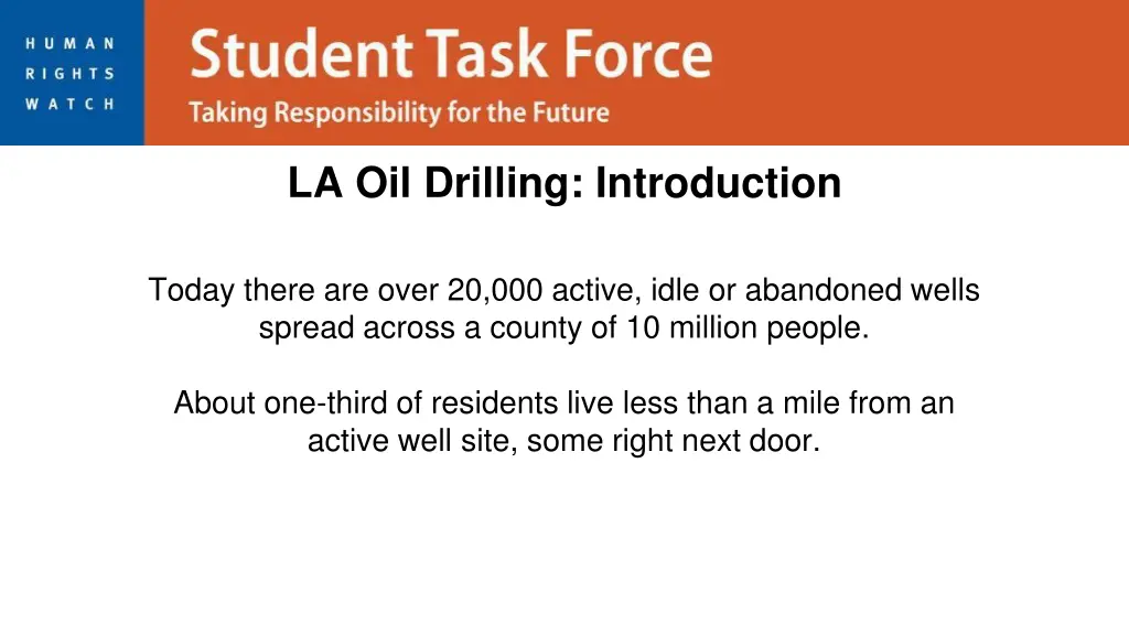 la oil drilling introduction 1