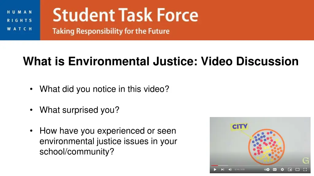 what is environmental justice video discussion