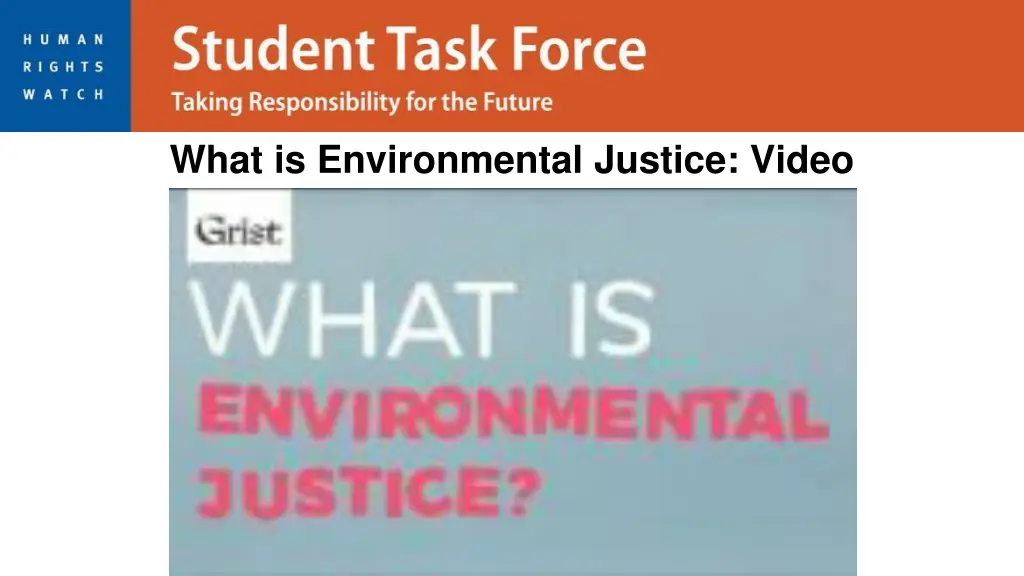 what is environmental justice video