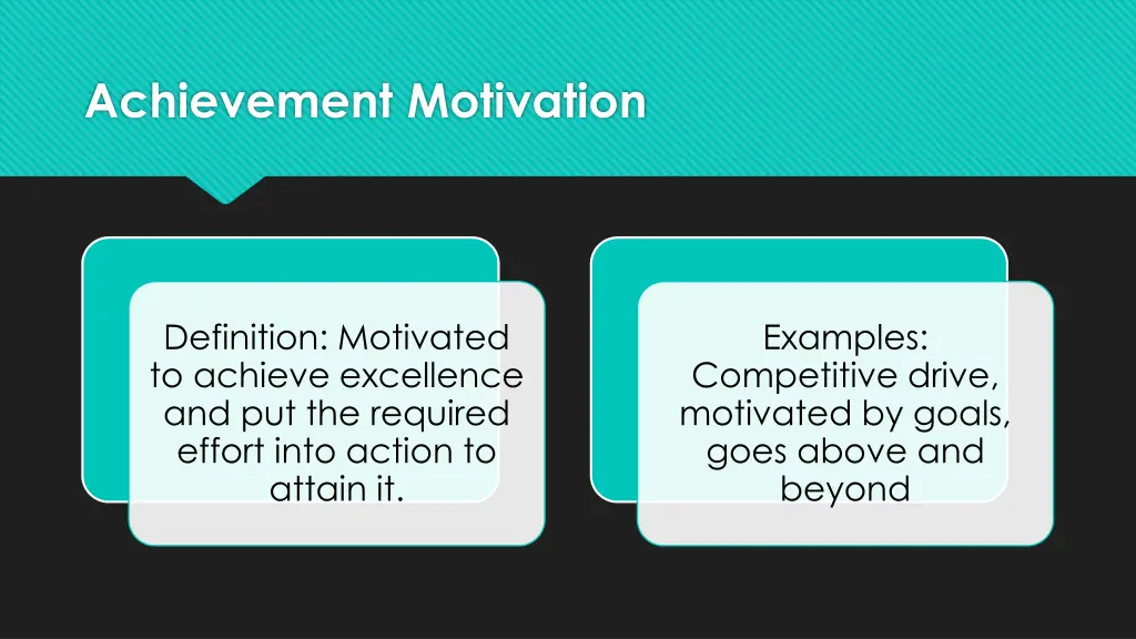 achievement motivation