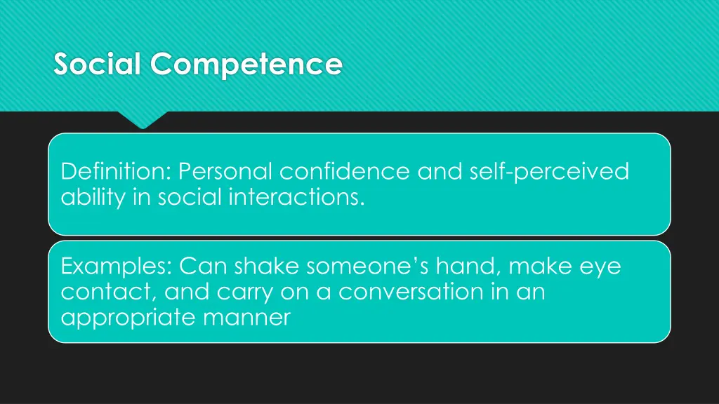 social competence