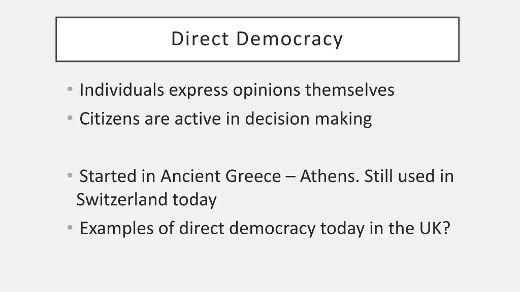 direct democracy