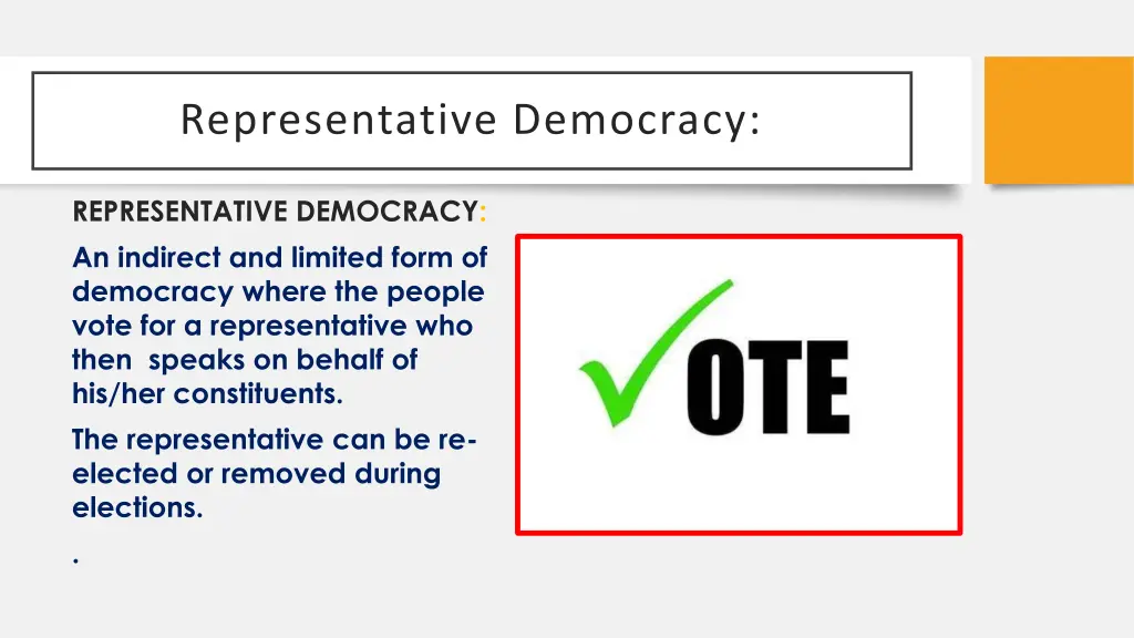 representative democracy