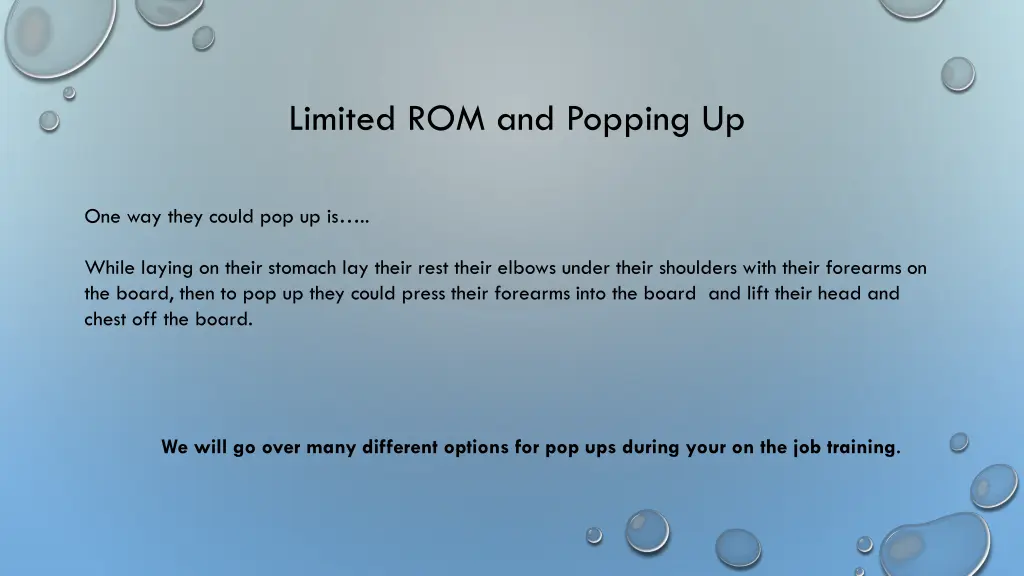 limited rom and popping up 1