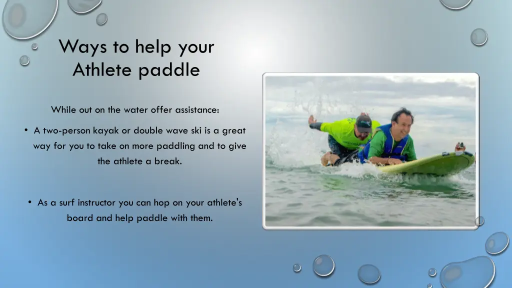 ways to help your athlete paddle