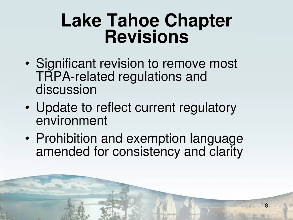 lake tahoe chapter revisions