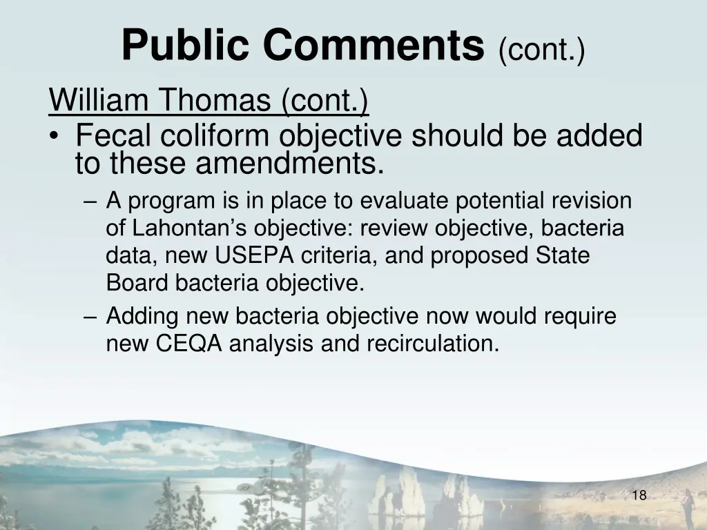 public comments cont william thomas cont fecal