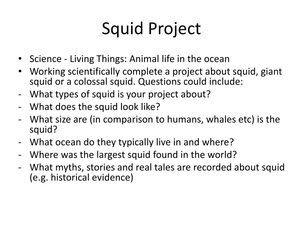 squid project