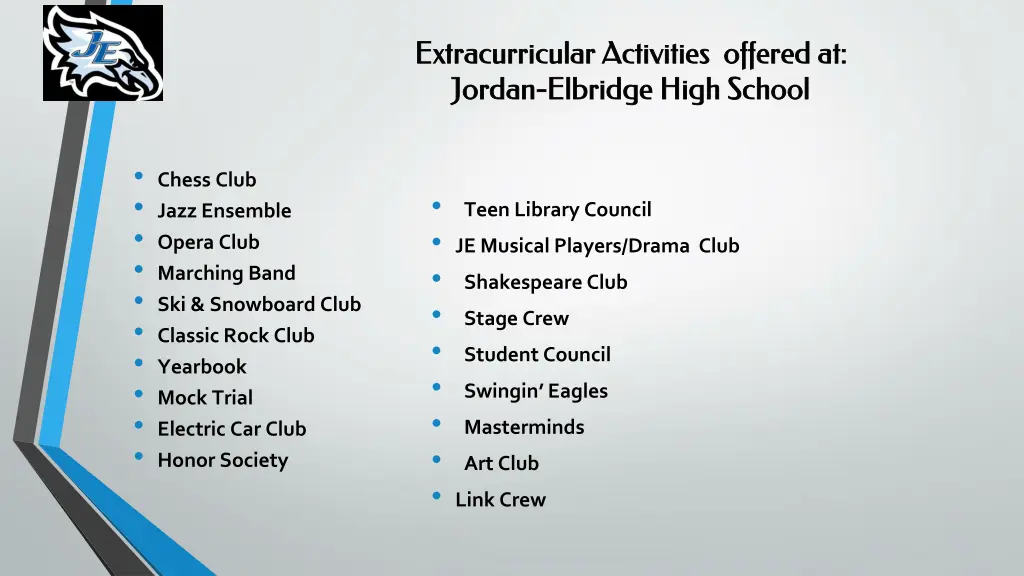 extracurricular activities offered