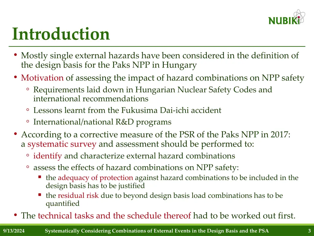 introduction mostly single external hazards have