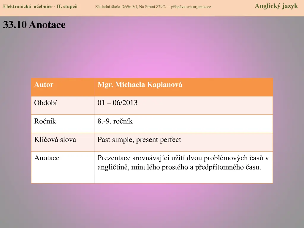 elektronick u ebnice ii stupe z kladn kola 8