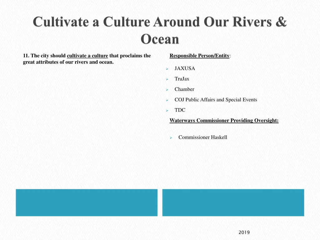 11 the city should cultivate a culture that