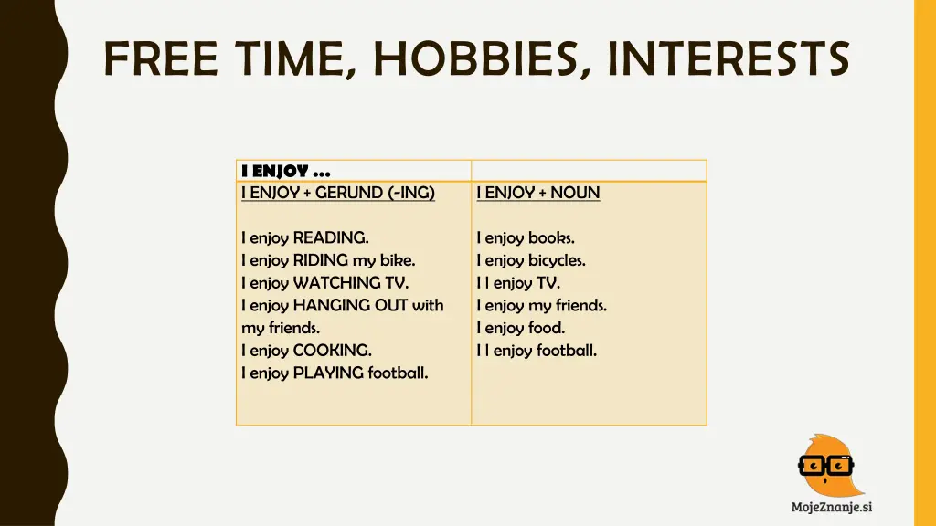 free time hobbies interests 2