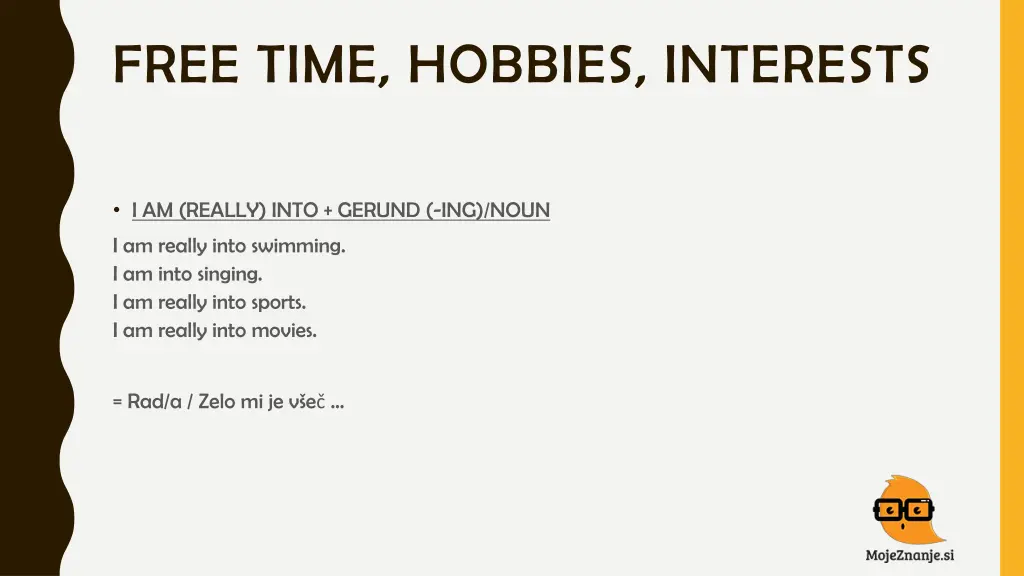 free time hobbies interests 5