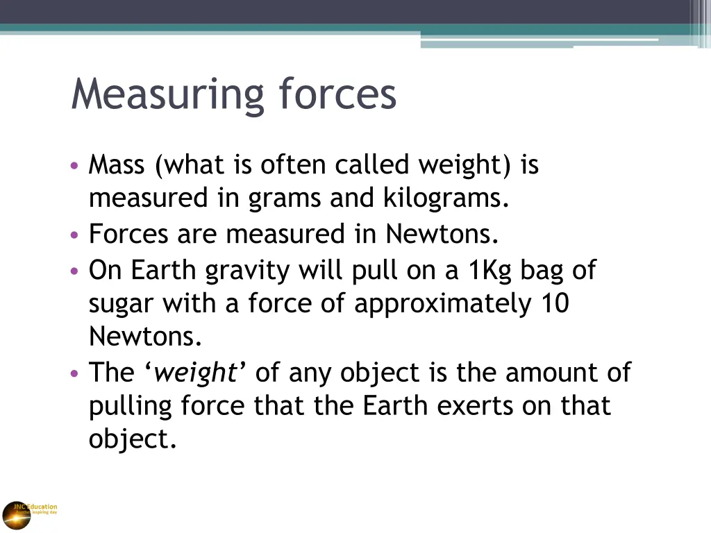 measuring forces