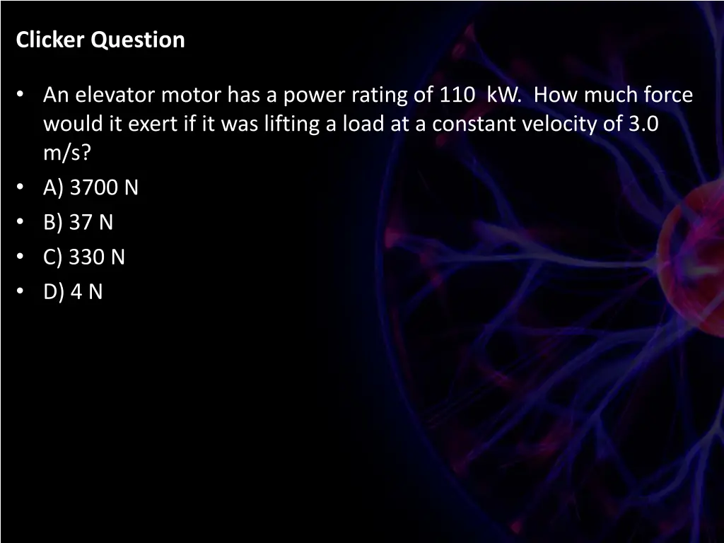 clicker question 9