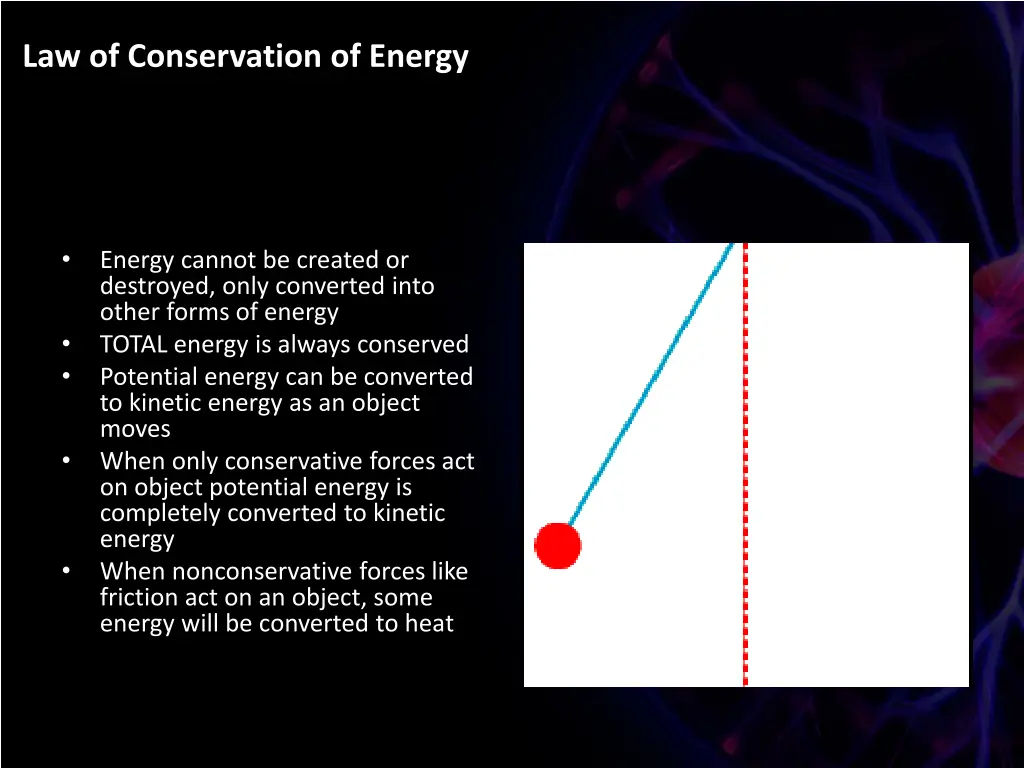 law of conservation of energy