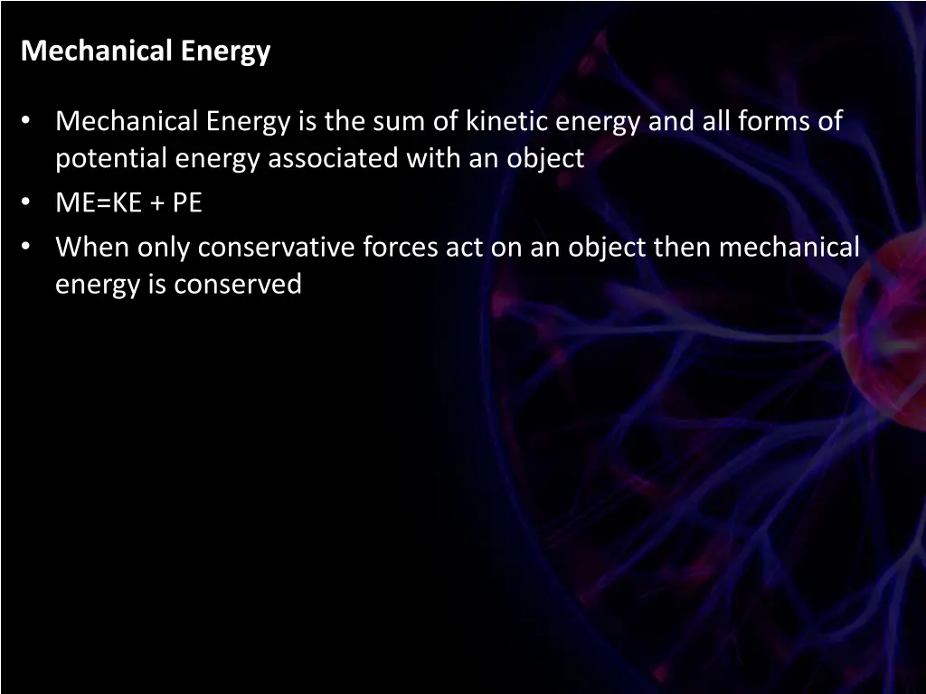 mechanical energy